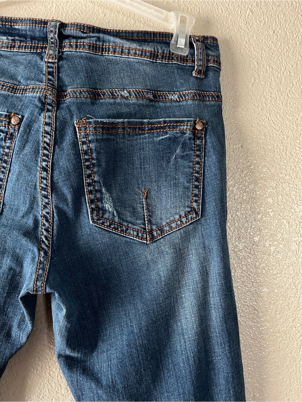 V Cristina Dark Blue Skinny Jeans with Floral Embroidery - Picture 7 of 7